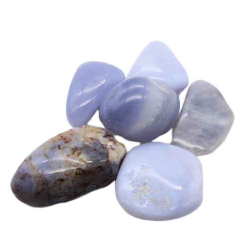 Blue Chalcedony Tumbled Stone