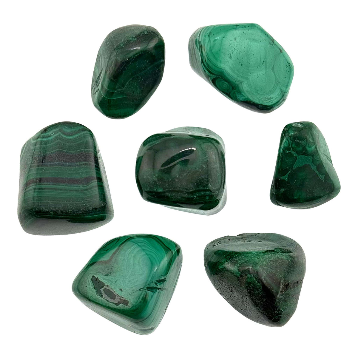 Malachite Tumble Stones Medium