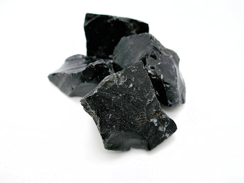 black obsidian rough