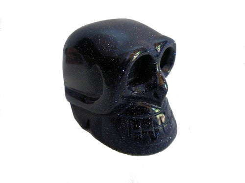 Blue Goldstone Skull