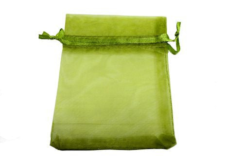 Olive Green Organza Bag