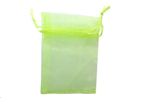 Lime Green Organza Bag