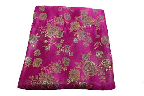 Chinese Drawstring Bag Pink Satin