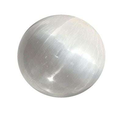 selenite crystal ball