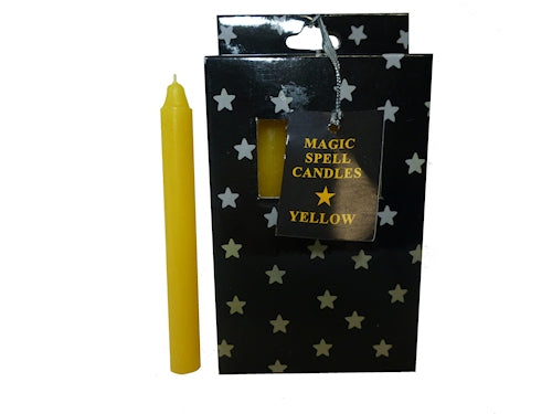 yellow spell candle
