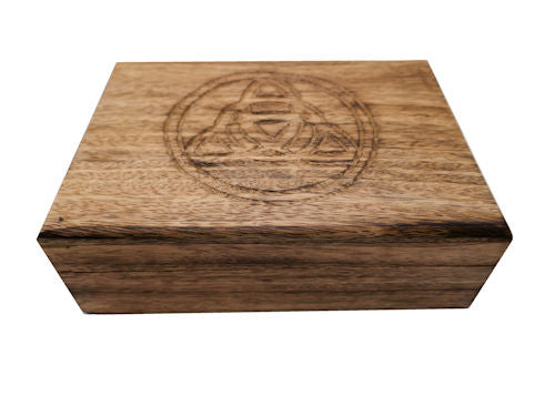 Wooden Triquetra Tarot/oracle card box