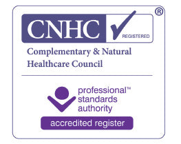 CNHC Quality Mark logo confirming Penny Alterskye's registration as a complementary healthcare practitioner for Reflexology and Reiki