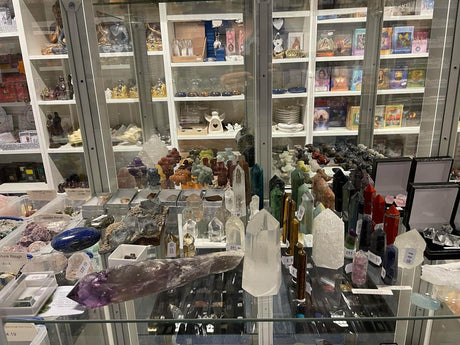 Inside Clarity of Sight crystal shop in Linford Wood Milton Keynes