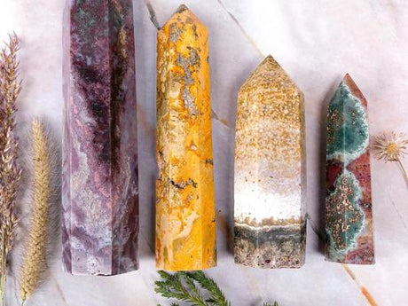 crystal healing wands