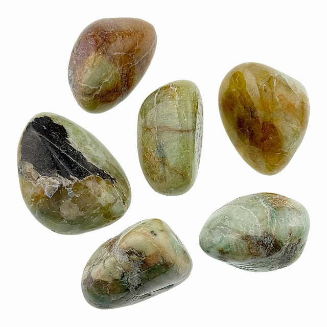 Azurite Malachite Ice Green Tumble Stones