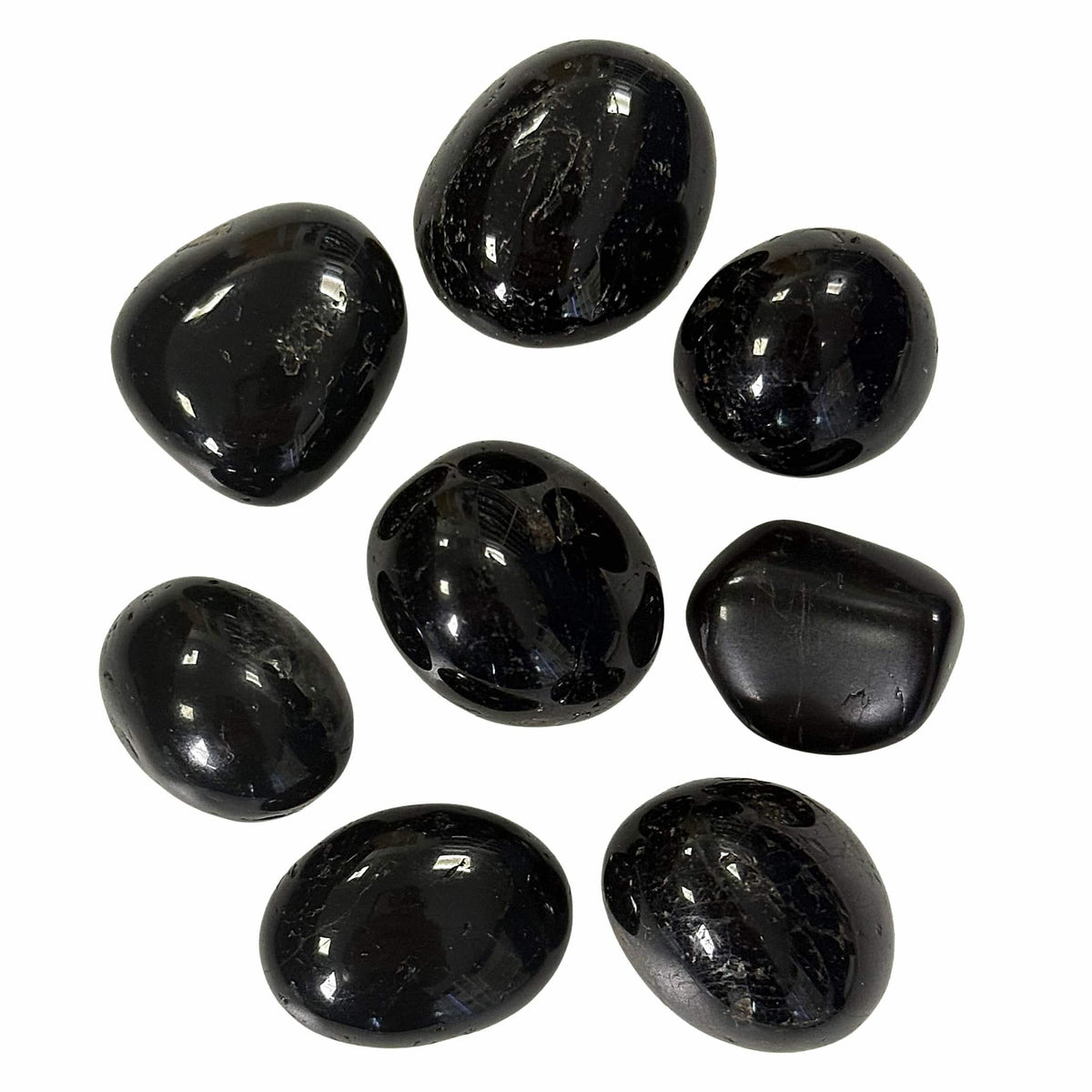 Black Tourmaline Tumble Stones Medium