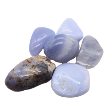 Blue Chalcedony Tumbled Stone 
