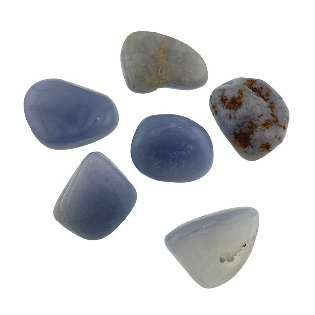 Blue Lace Agate Tumbled Healing Crystals