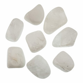 snow quartz tumbled stone