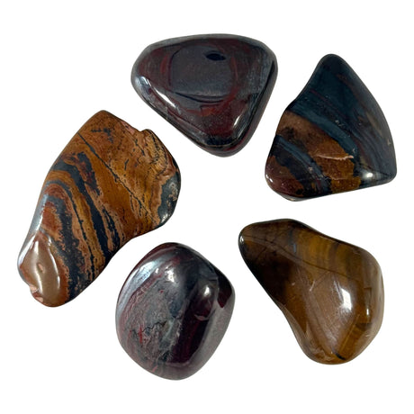 tiger iron large tumbled stones