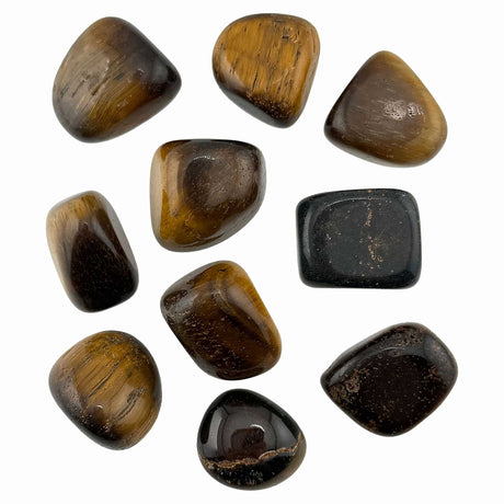 tigers eye medium tumbled stones