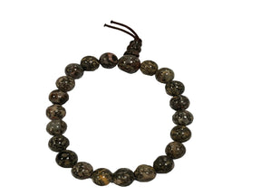 leopardskin beaded jasper bracelet