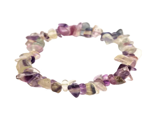 Fluorite chip bracelet