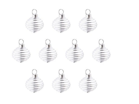 silver tumbled stone cage