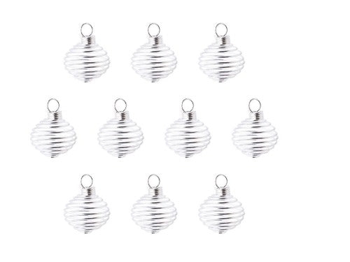 silver tumbled stone cage