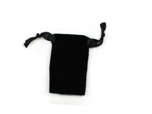 small black velvet bag
