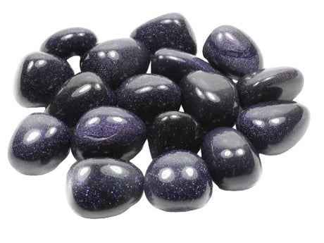 Gold stone blue Tumbled Stones