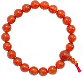 Carnelian Beaded Bracelet