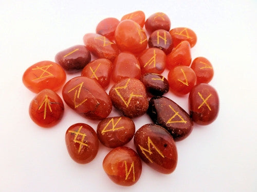 Carnelian Rune Stones