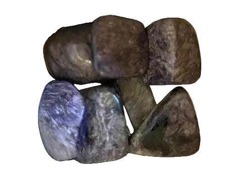 Charoite flat tumbled stone
