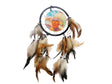 Round Dream Catcher with Indian Chief and Eagle