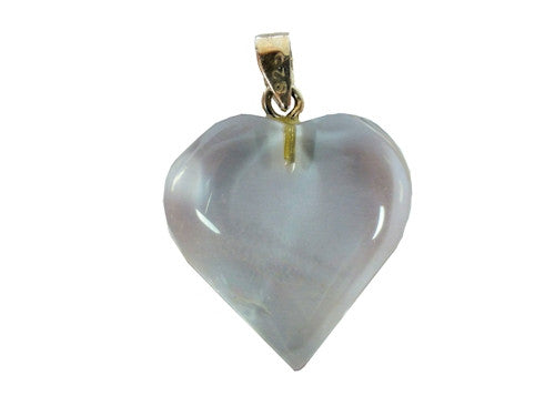 Clear Quartz Heart Pendant