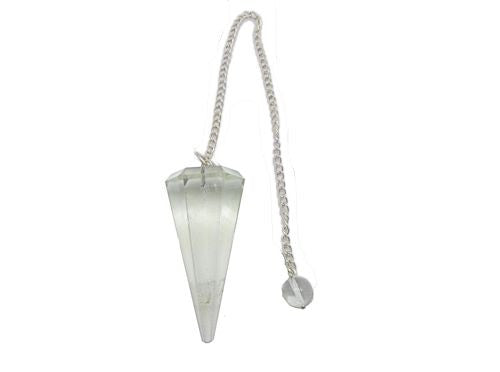 Clear Quartz Pendulum with straight edges