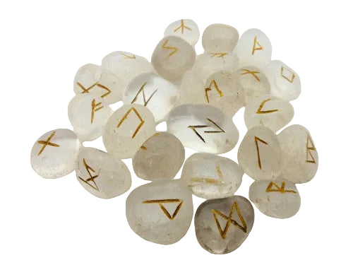 Rock Crystal Rune Stones