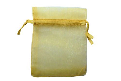 Gold Coloured Organza Bag