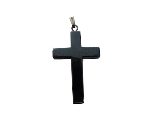 Hematite Cross Pendant