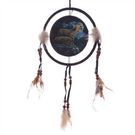 Howling Wolf Dream Catcher by Lisa Parker
