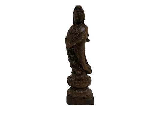 Kwan Yin Wood Statue