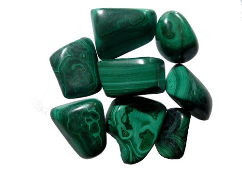 Malachite Tumble Stones medium