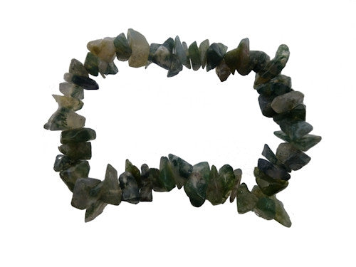 Moss Agate Chipstone Bracelet