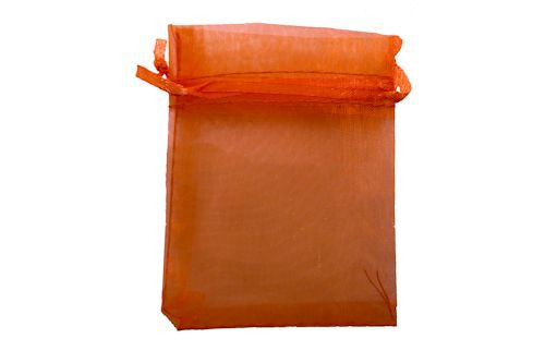 Orange Organza Bag