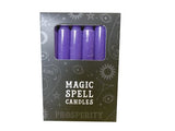 spell candle purple