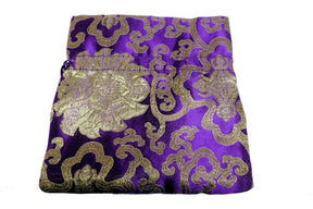 Chinese Drawstring Bag Purple Satin