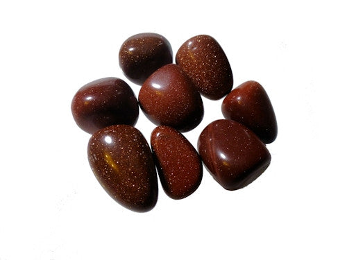 Goldstone Red Tumble Stones