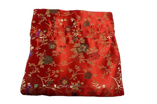 Chinese Drawstring Bag Red Satin