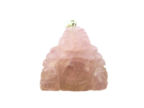 Rose Quartz Buddha Pendant