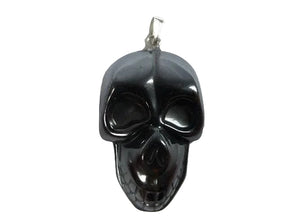 Hematite Skull Pendant