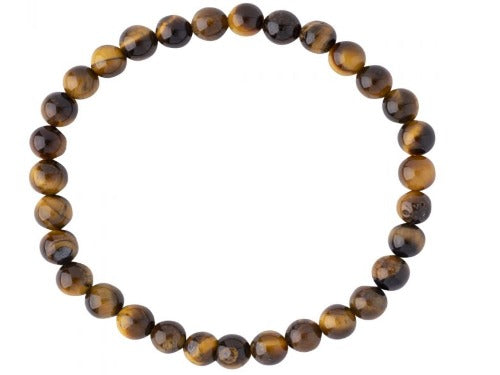 Tigers eye 6mm beaded bracelet