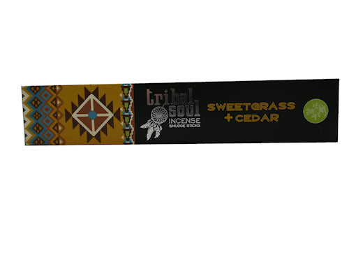 tribal soul sweetgrass and cedar  incense