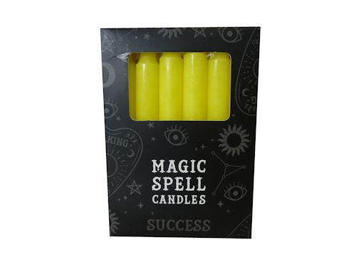 yellow success candle